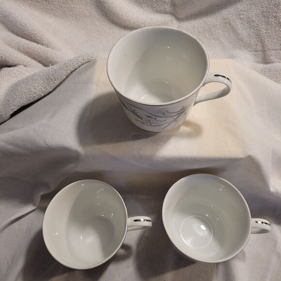 Castlecourt Fine China Wheat Spray Japan 3 Coffee/tea Cups - Picture 2 of 7